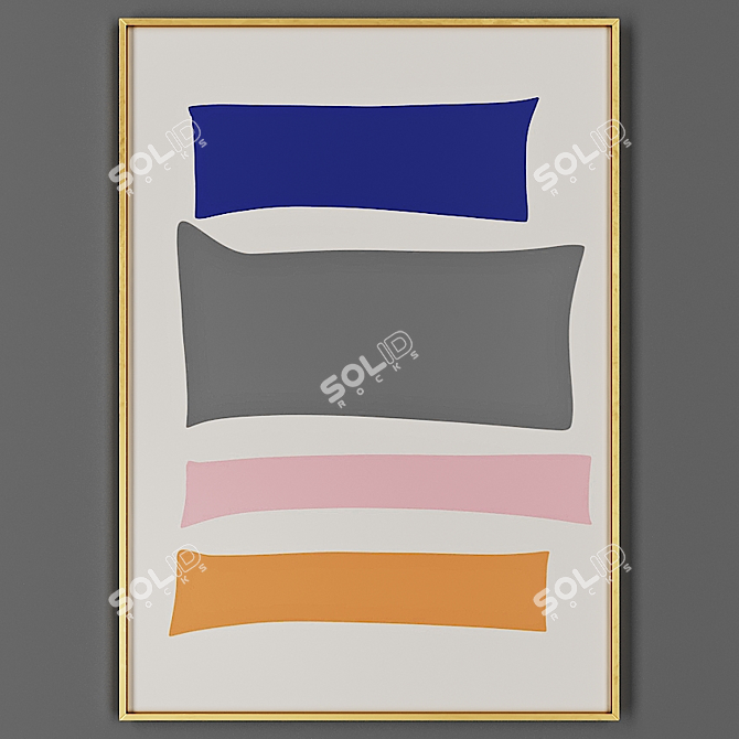 Elegant Framed Picture 3D model image 1