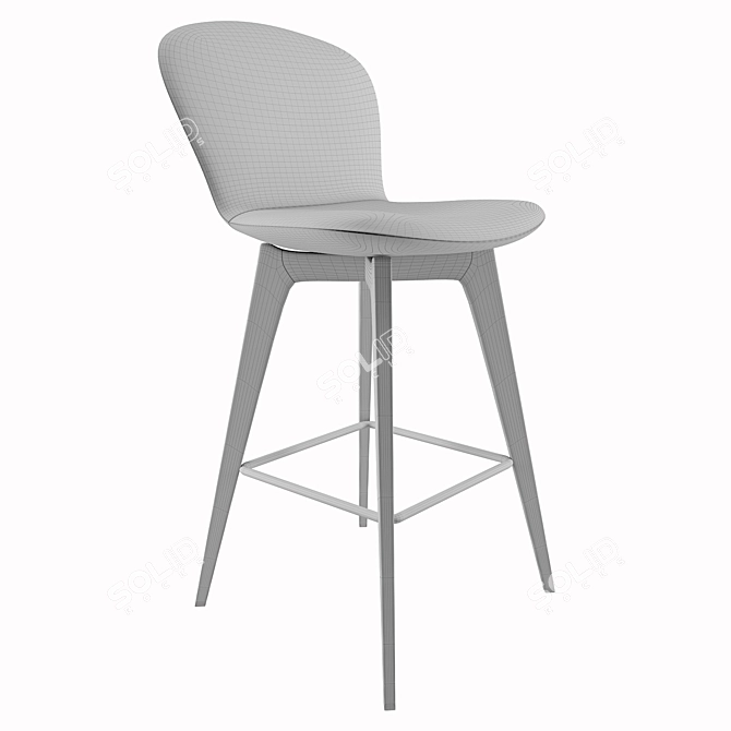 Sleek Adelaide Bar Chair 970x490x530mm 3D model image 2