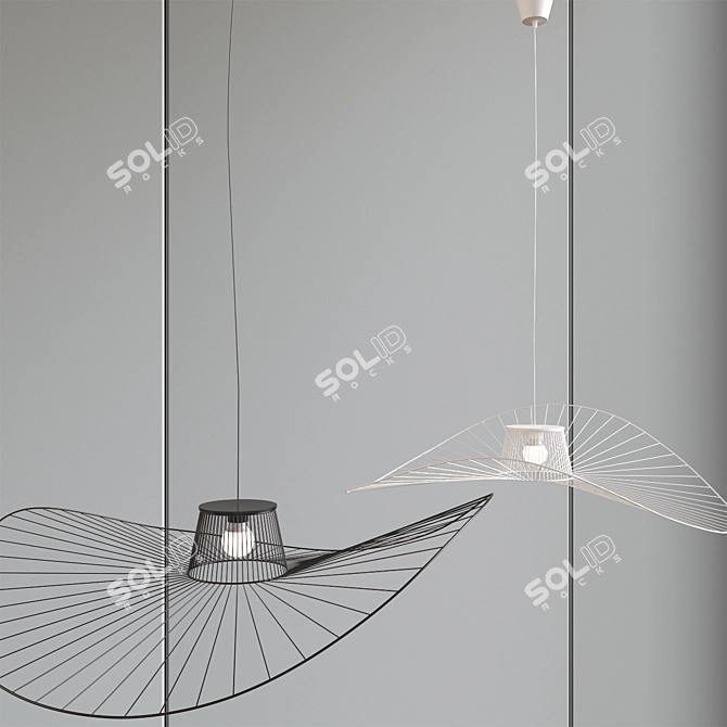 Nordic Pendant Light: Minimalistic Scandinavian Design 3D model image 3