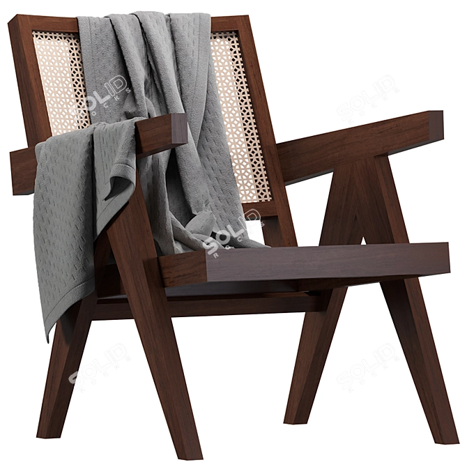 Elevate Your Space: Pierre Jeanneret Easy Chair 3D model image 1