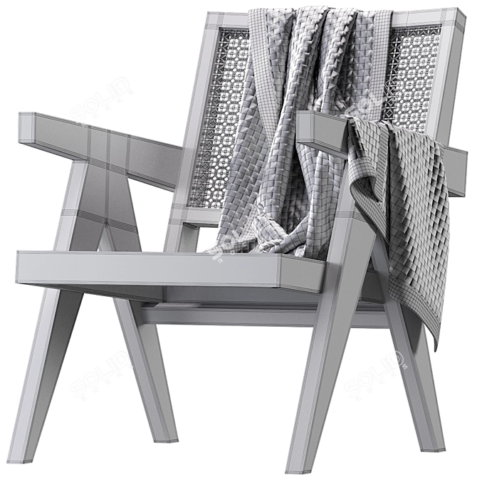 Elevate Your Space: Pierre Jeanneret Easy Chair 3D model image 5