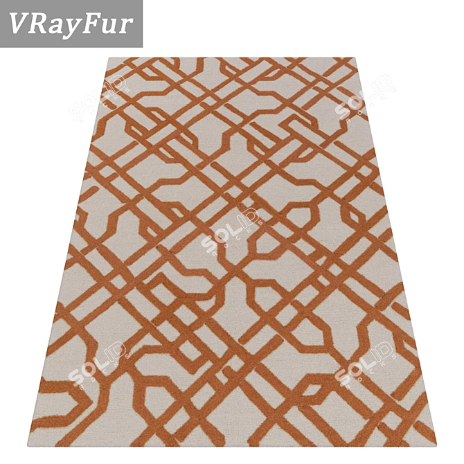 Luxury Texture Carpets Set 3D model image 2