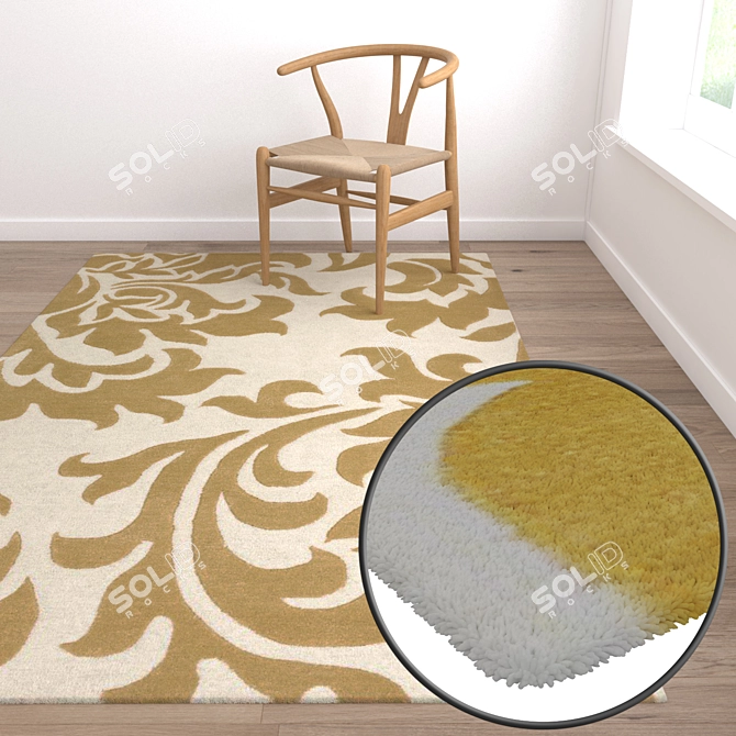 Luxury Carpet Set - High-Quality Textures 3D model image 5