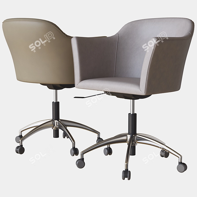 Elegant Heather Chair by Porada 3D model image 2