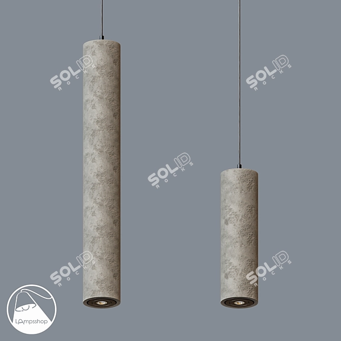 Elegant Barrel Chandelier - PDL2056 3D model image 1