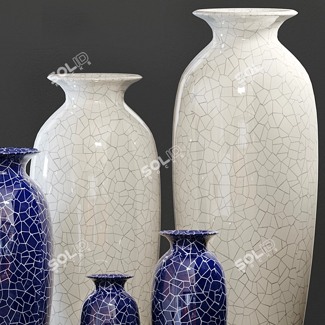 Versatile Decorative Vases Collection 3D model image 3