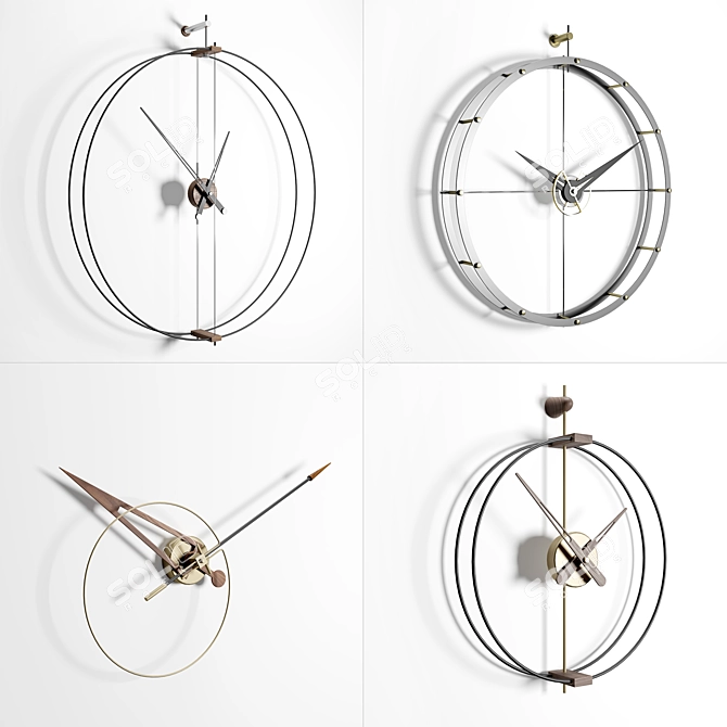 Stylish Nomon Clocks Collection 3D model image 1