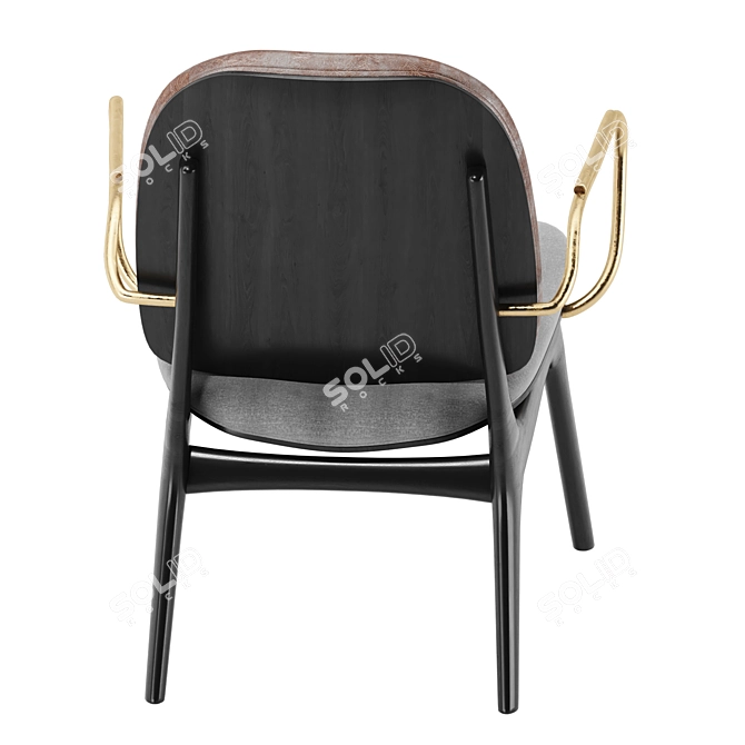 Jorgen Arm Chair: Modern Elegance 3D model image 2