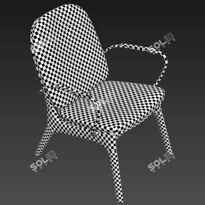 Jorgen Arm Chair: Modern Elegance 3D model image 4