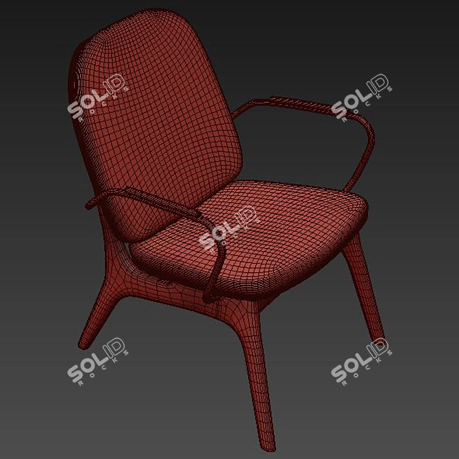 Jorgen Arm Chair: Modern Elegance 3D model image 5