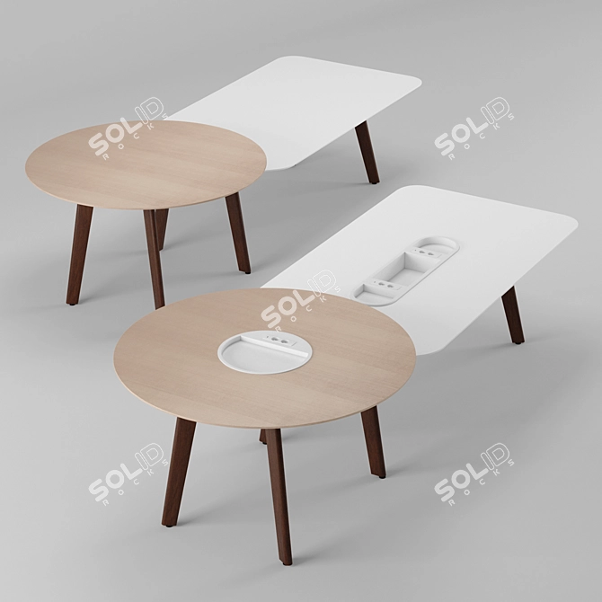 Immerse Collaboration Table: Versatile & Vibrant 3D model image 1