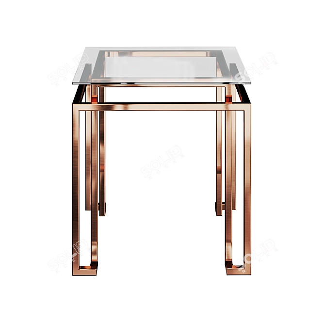 Garda Decor Square Coffee Table 3D model image 2