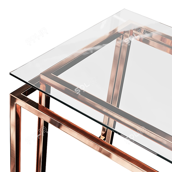 Garda Decor Square Coffee Table 3D model image 3