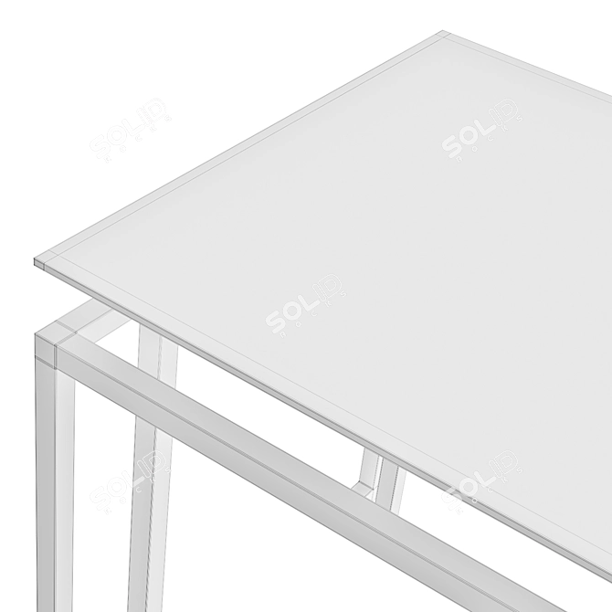 Garda Decor Square Coffee Table 3D model image 4