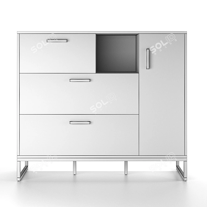 Porto Hoff Dresser 3D model image 3