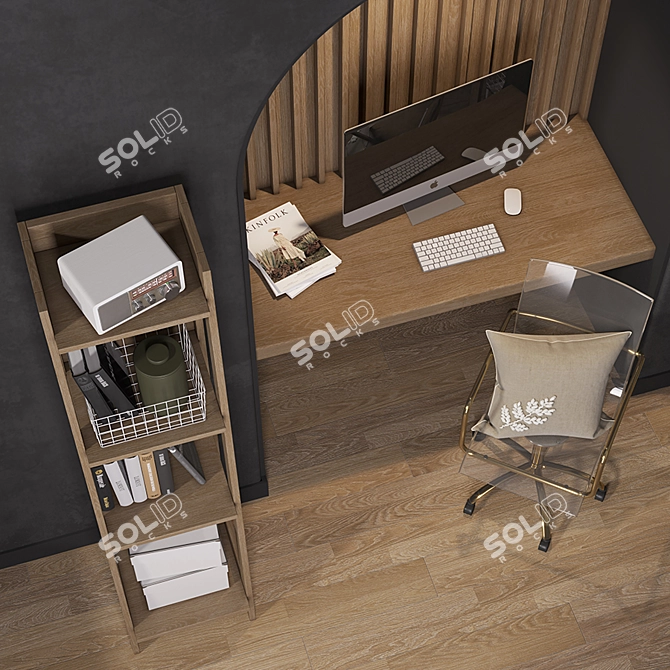 Modern Office: Workplace №3 3D model image 12