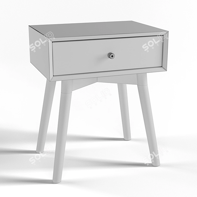Modern Jysk Hokksund Bedside Table 3D model image 3