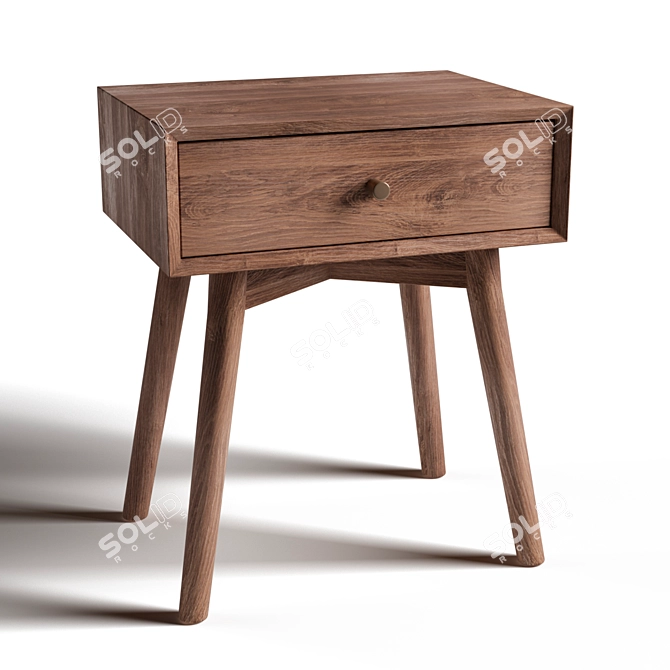 Modern Jysk Hokksund Bedside Table 3D model image 4