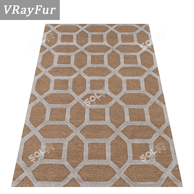 Premium Carpets Set: Textured and Versatile 3D model image 2