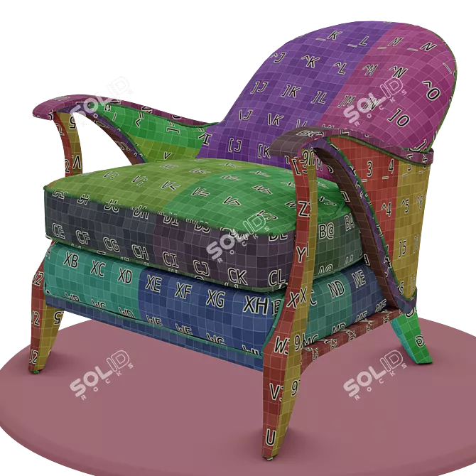 Caracole Curtsy Armchair 3D model image 4