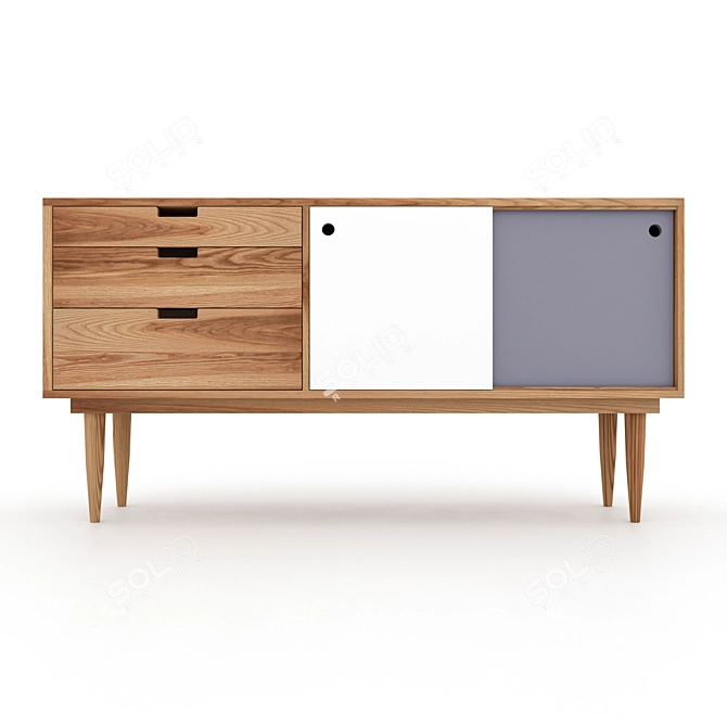 YOA Designer Chest of Drawers 3D model image 1