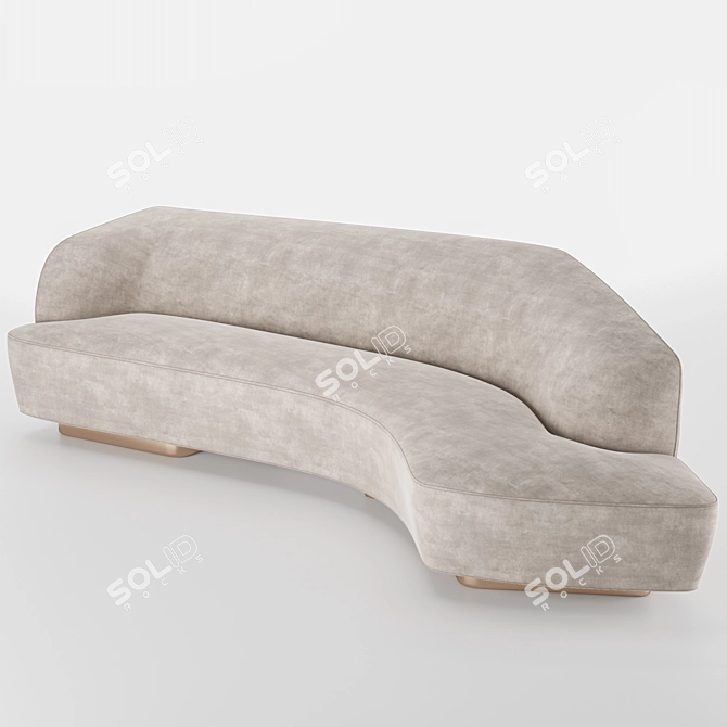 Vladimir Kagan Korduda Sofa 3D model image 2