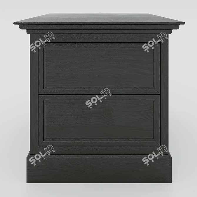 Soul Wood Curbstone: Elegant Storage Solution 3D model image 1