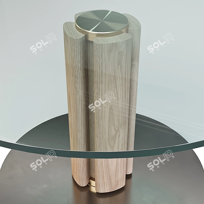 Quadrifoglio Table: Elegant Side Tables 3D model image 4