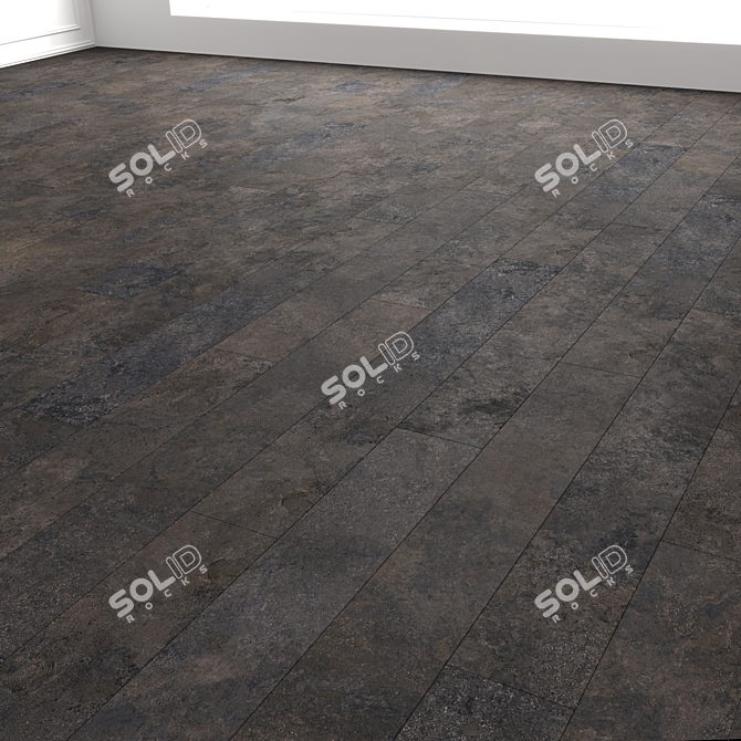 Lava Pepper Floor Tiles 3D model image 1