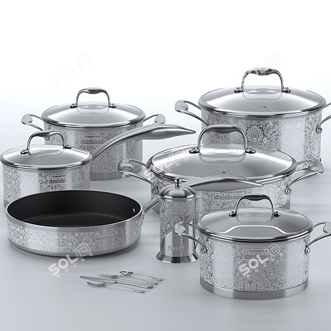 Rondell Ajour Cookware  Elegant and Stylish 3D model image 1