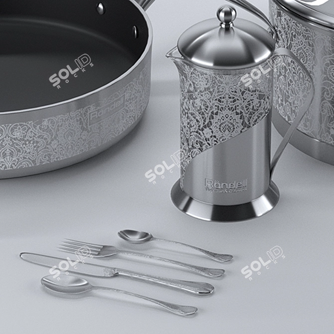 Rondell Ajour Cookware  Elegant and Stylish 3D model image 3