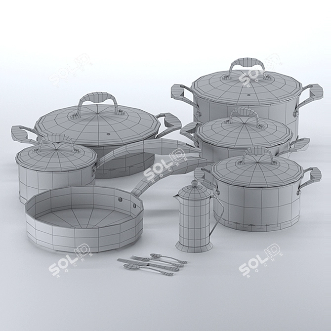 Rondell Ajour Cookware  Elegant and Stylish 3D model image 5