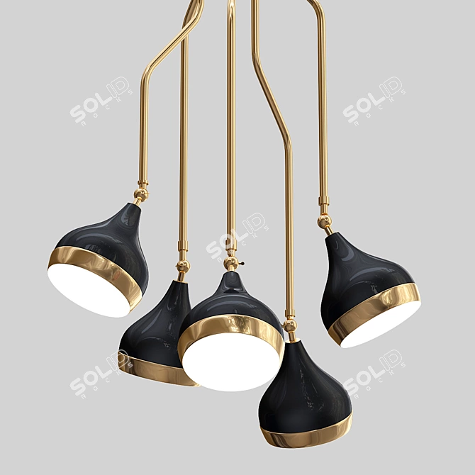 Hanna Suspension Light: Exquisite Illumination 3D model image 1