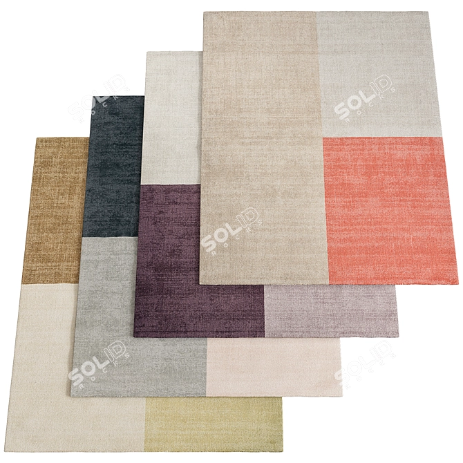 Elegant 89 Carpet 3D model image 1