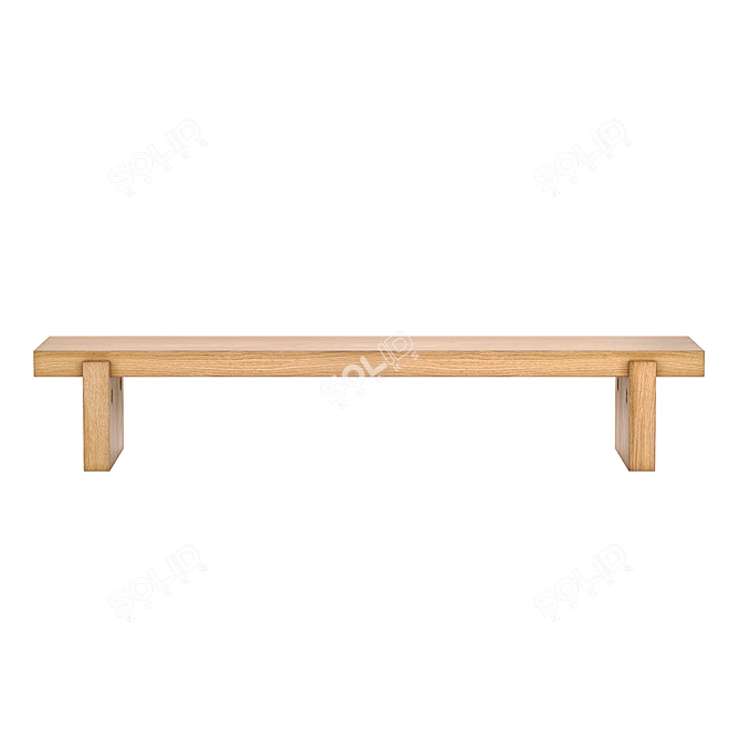 Versatile IKEA Varmer Bench 3D model image 2