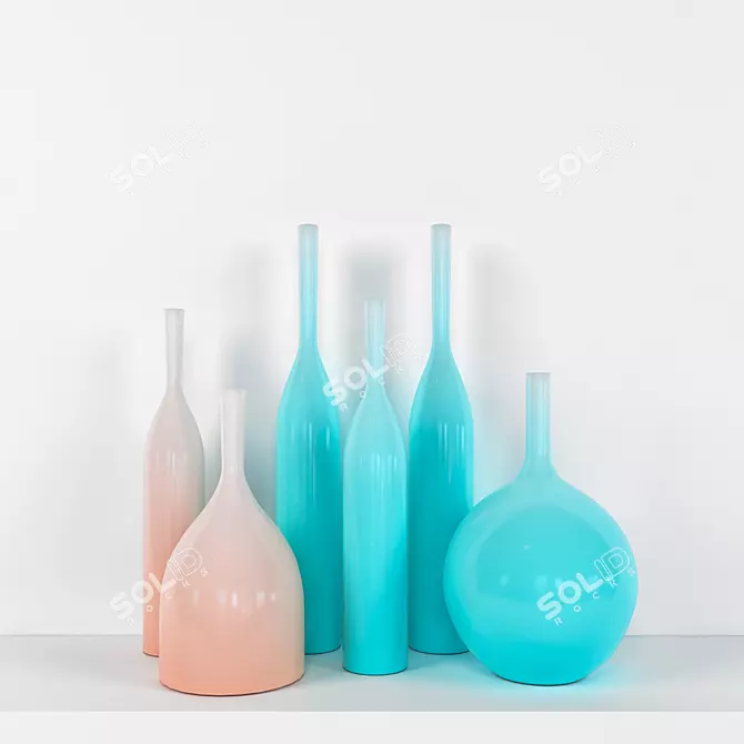 Elegant Vray Vase 3D model image 1