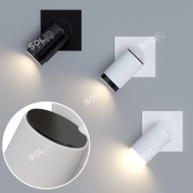 Versatile LED Spotlight: Spotlight_2 3D model image 1