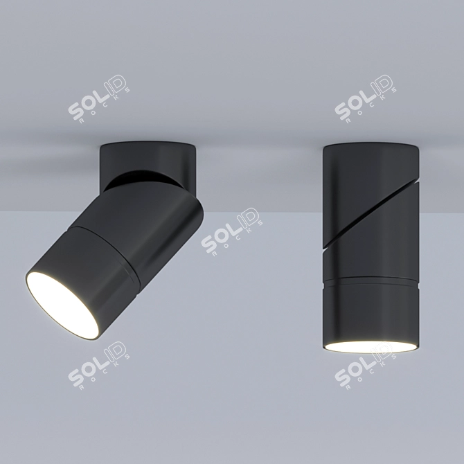 Sleek LED Spotlight: Spotlight_3 3D model image 1