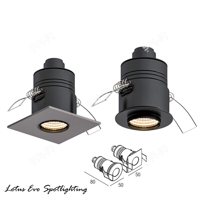 Lotus 6 Evo - LED Recessed Spotlight 3D model image 1