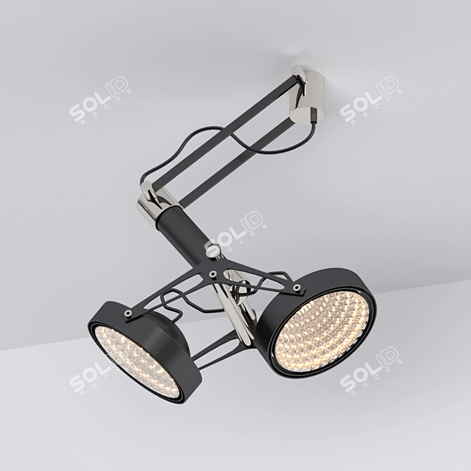 Nomad LED Adjustable Spotlight 3D model image 1