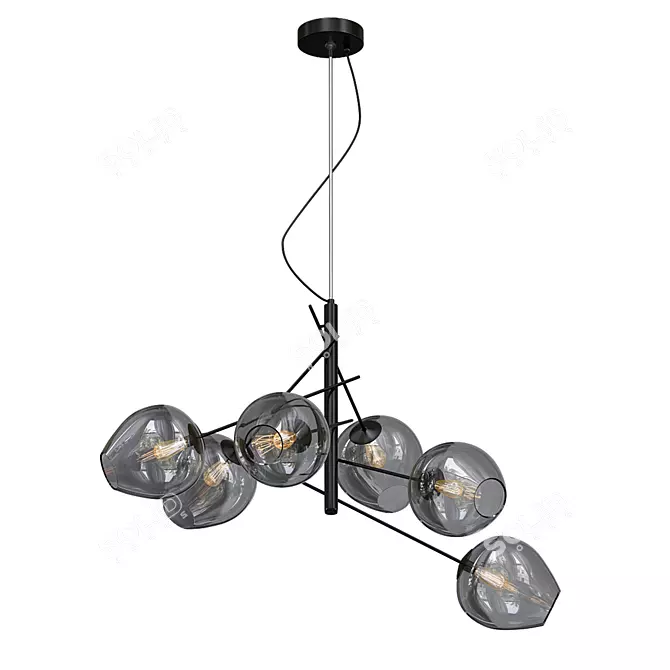 Elegant Traube Pendant Lighting 3D model image 1