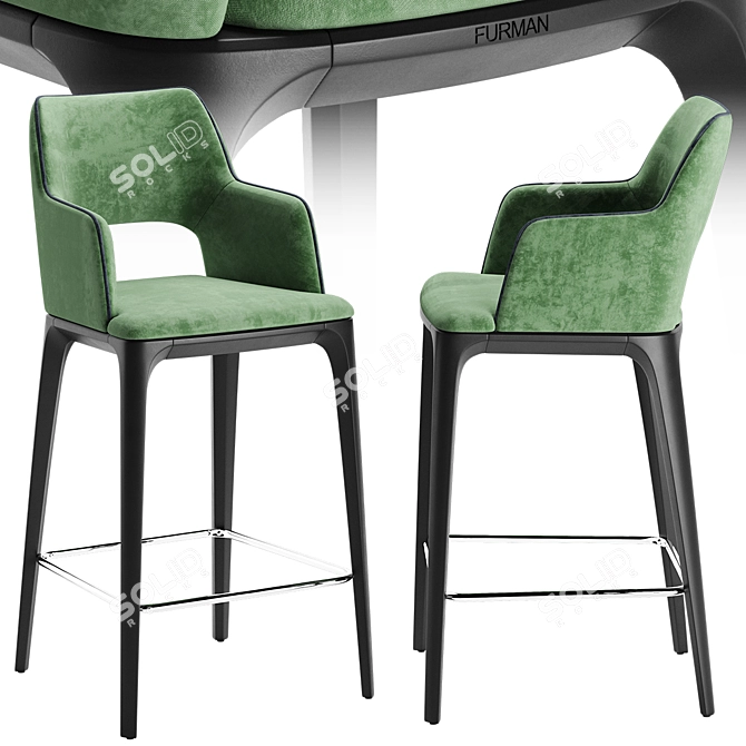 Furman Chair Bar Table 3D model image 2