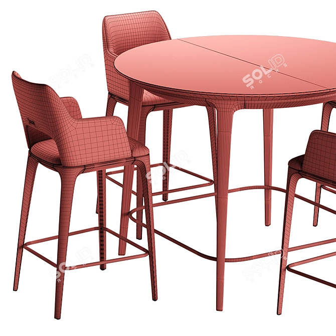 Furman Chair Bar Table 3D model image 5