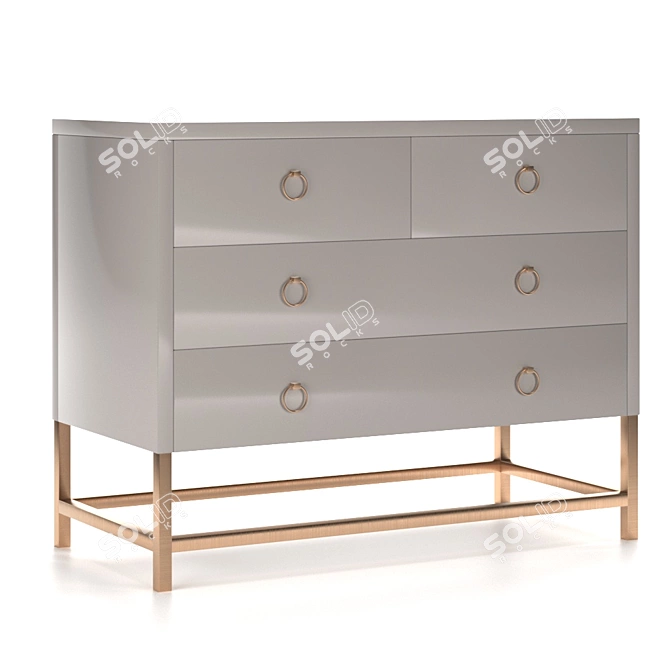 Classic Chest of Drawers 3D model image 1