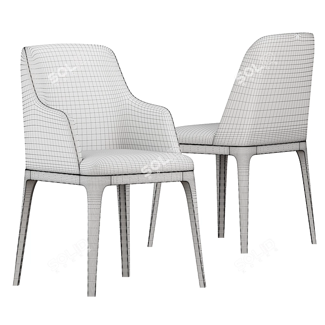 Anesis Galicia Armchair: Stylish and Comfortable 3D model image 5