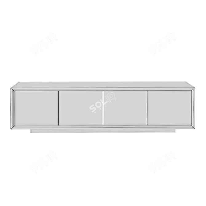 Elegant Ceramic Front TV Stand 3D model image 3