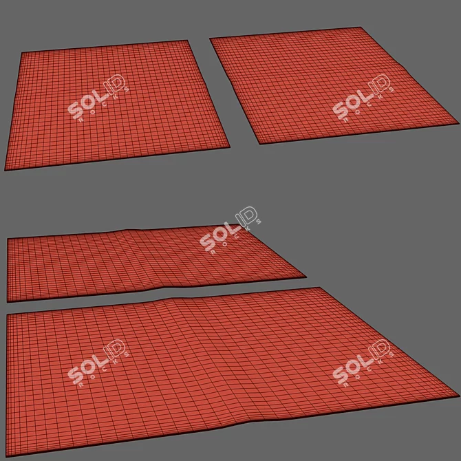 Modern Cooke Style Rug for V-Ray 3D model image 3