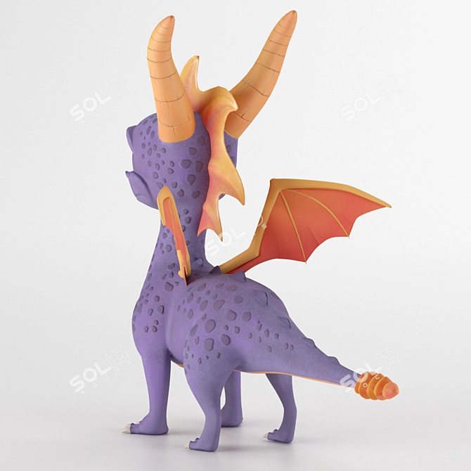 Spyro Dragon: Beloved Game Character 3D model image 2