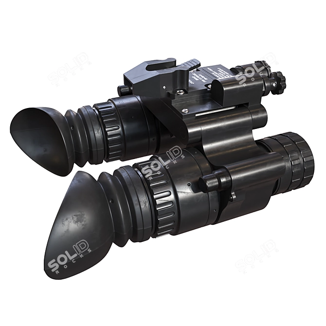 Sleek Night Vision Goggles 3D model image 3