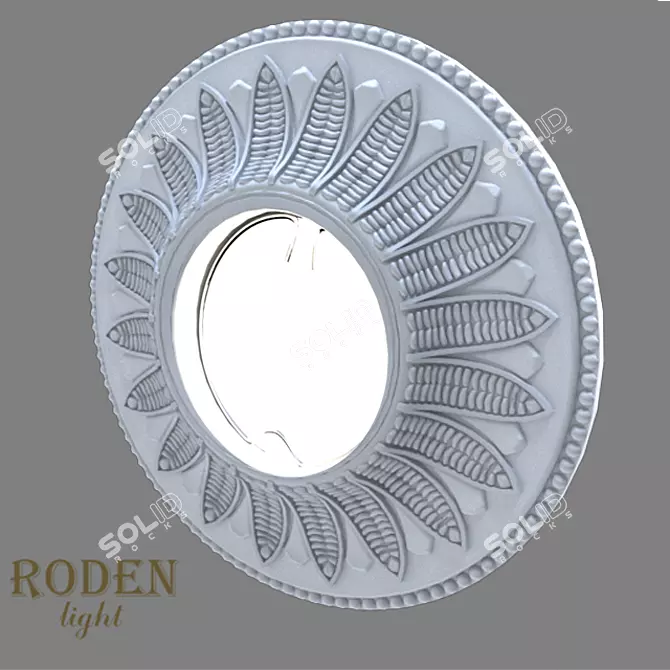 RODEN-light RD-020: Sleek Built-in Plaster Lamp 3D model image 2